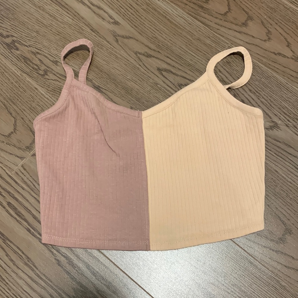 Pacsun two toned cropped tank